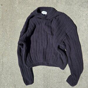 Cable knit sweater